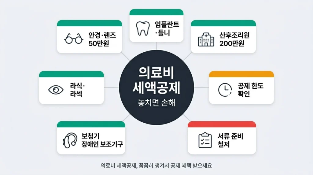의료비 세액공제 놓치기 쉬운 항목 7가지 2026년 연말정산 가이드