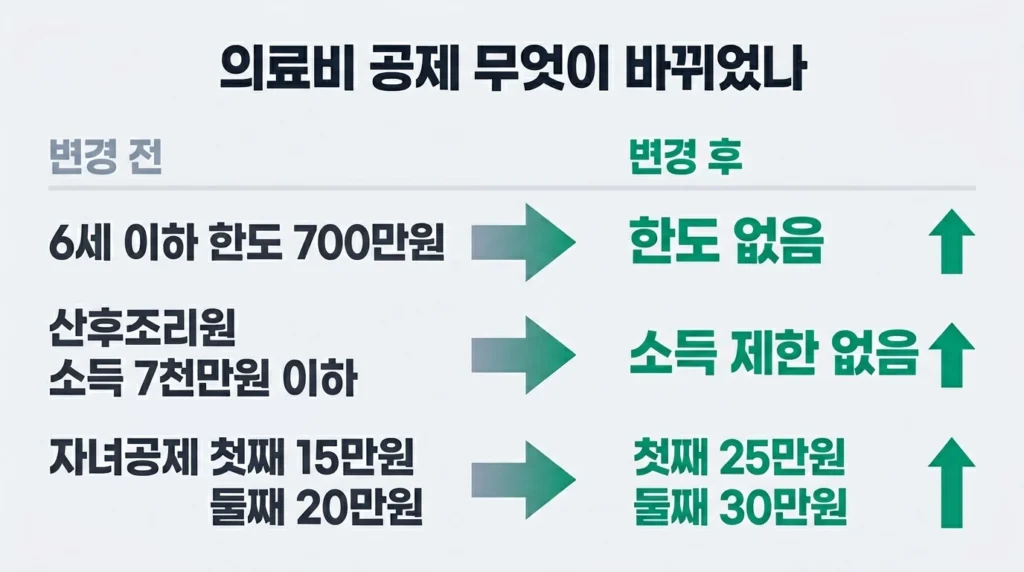 2026년 의료비 세액공제 주요 변경사항 변경 전후 비교