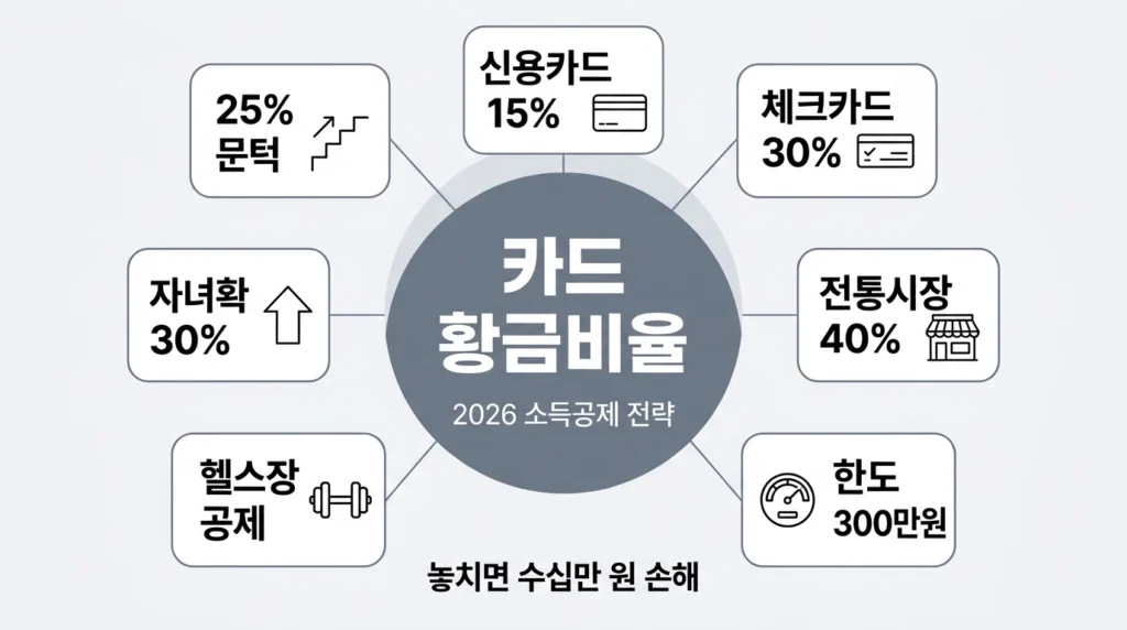 2026년 신용카드 소득공제 황금비율 총정리 연봉별 최적 전략 공개